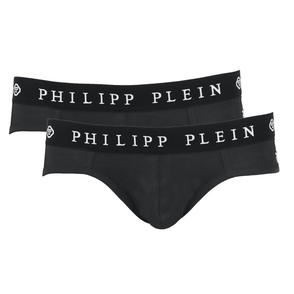 Чоловіча коротка сумка-боксер Philipp Plein Black Cotton