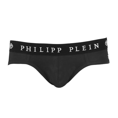 Чоловіча коротка сумка-боксер Philipp Plein Black Cotton