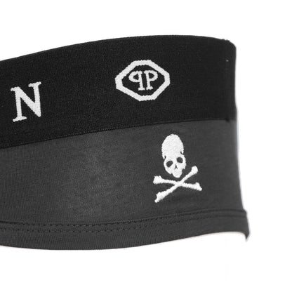 Чоловіча коротка сумка-боксер Philipp Plein Black Cotton