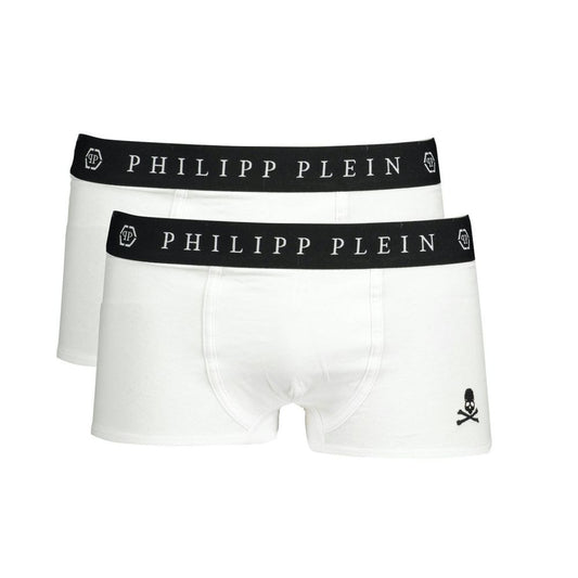 Білий бавовняний чоловічий боксер Philipp Plein