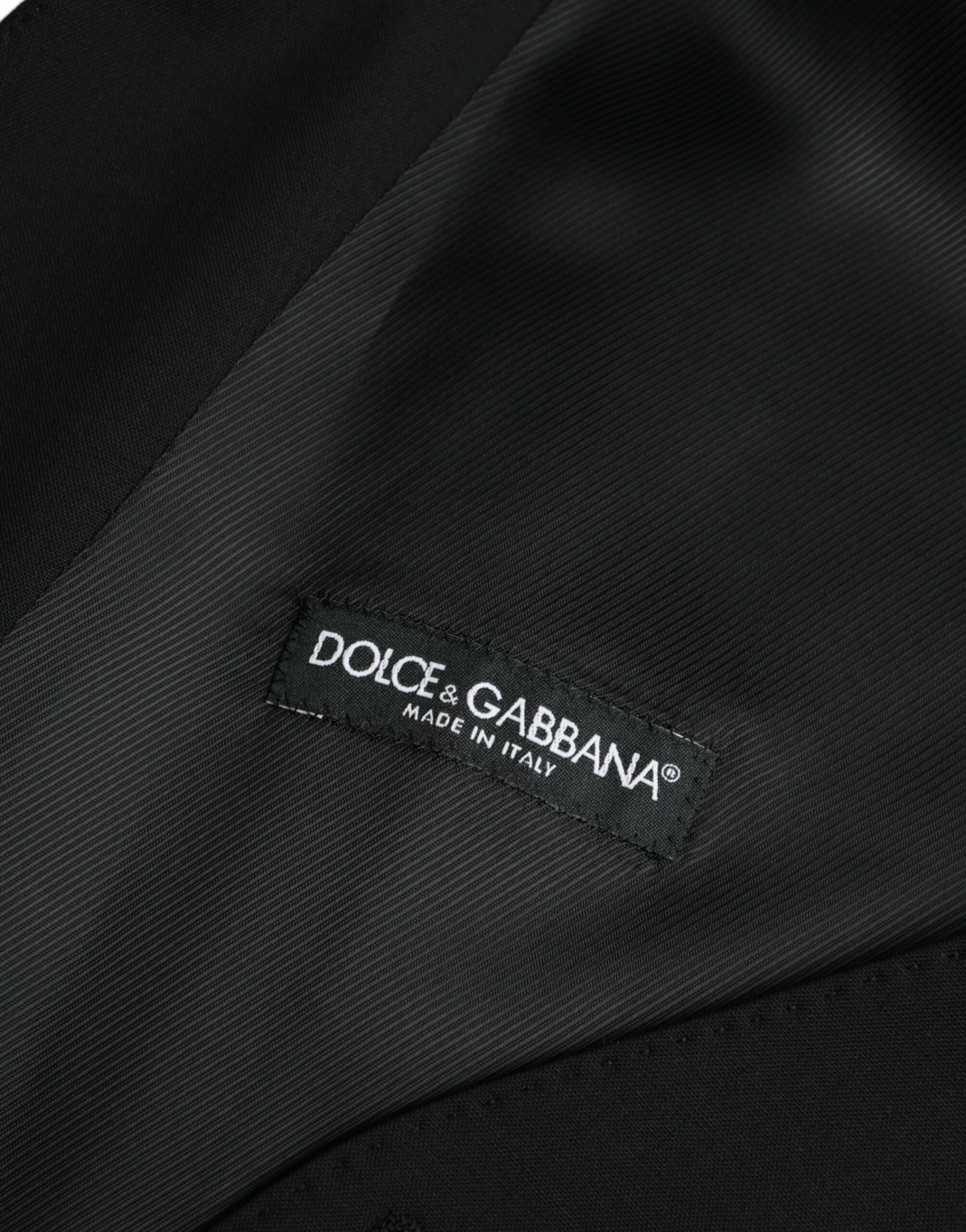 Жилет із чорної вовни Dolce &amp; Gabbana