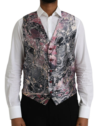 Жилет Dolce &amp; Gabbana Multicolor Galaxy Silk Waistcoat