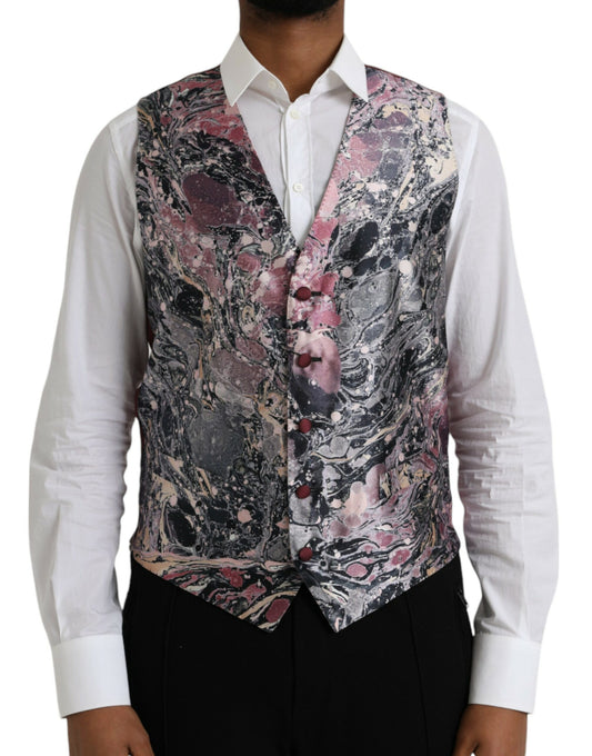 Жилет Dolce &amp; Gabbana Multicolor Galaxy Silk Waistcoat
