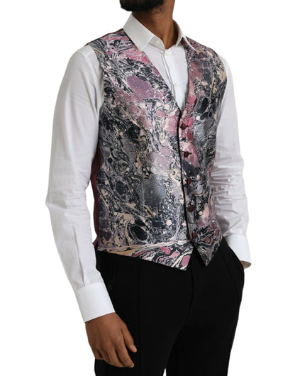 Жилет Dolce &amp; Gabbana Multicolor Galaxy Silk Waistcoat