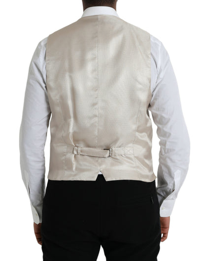 Dolce &amp; Gabbana Off White, бавовняна жилетка, формальний жилет
