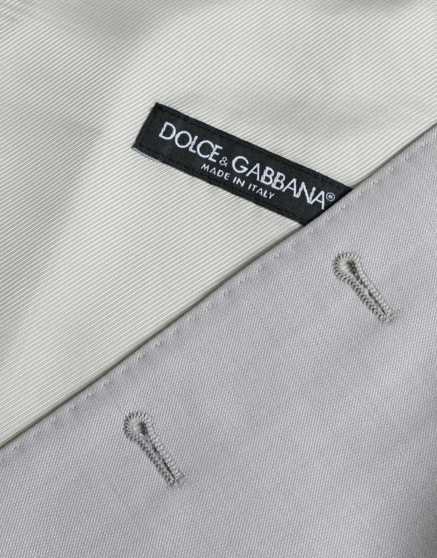Світло-сіра вовняна офіційна сукня-жилет Dolce &amp; Gabbana
