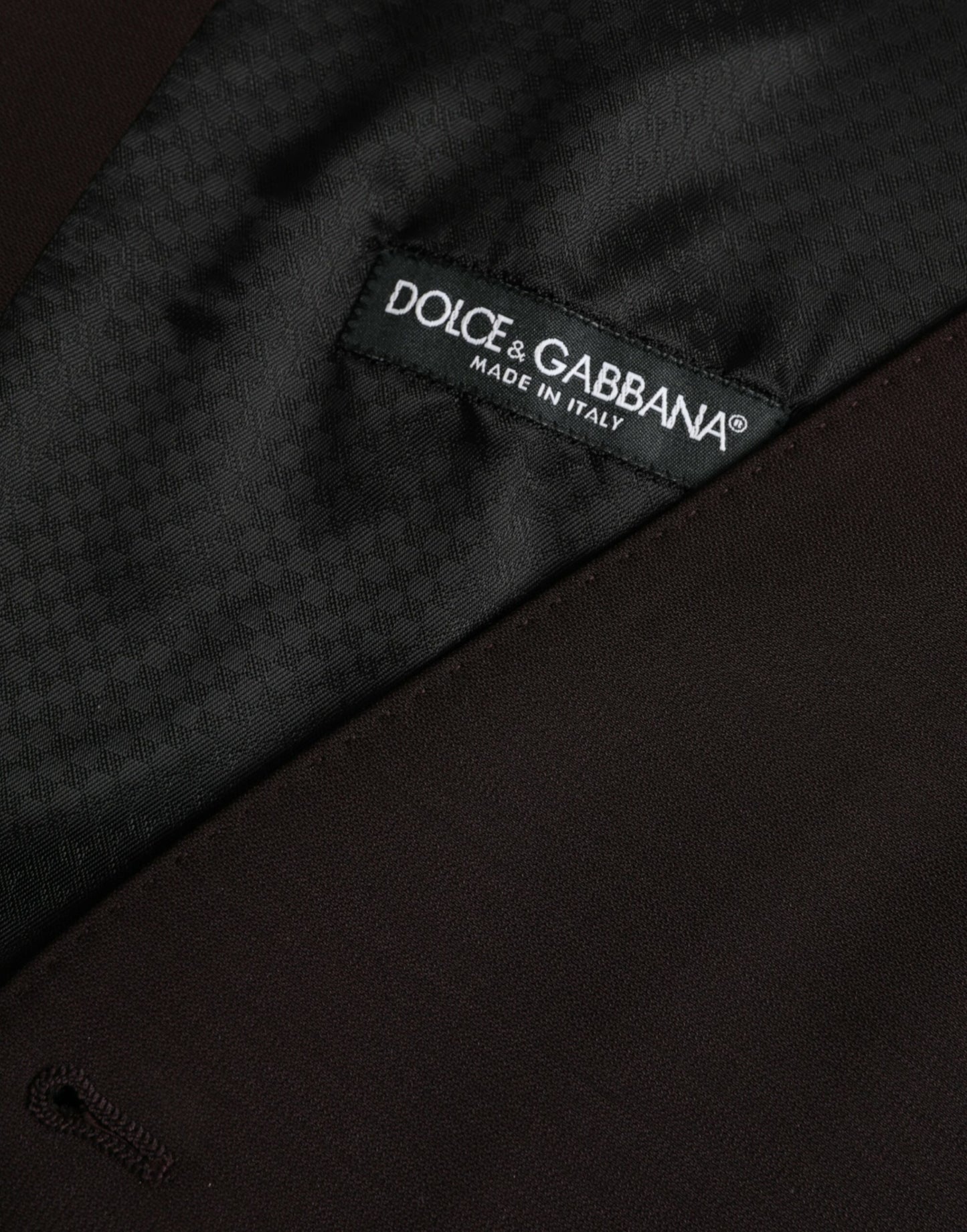 Коричневий вовняний жилет Dolce &amp; Gabbana, урочистий жилет