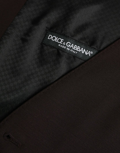 Коричневий вовняний жилет Dolce &amp; Gabbana, урочистий жилет