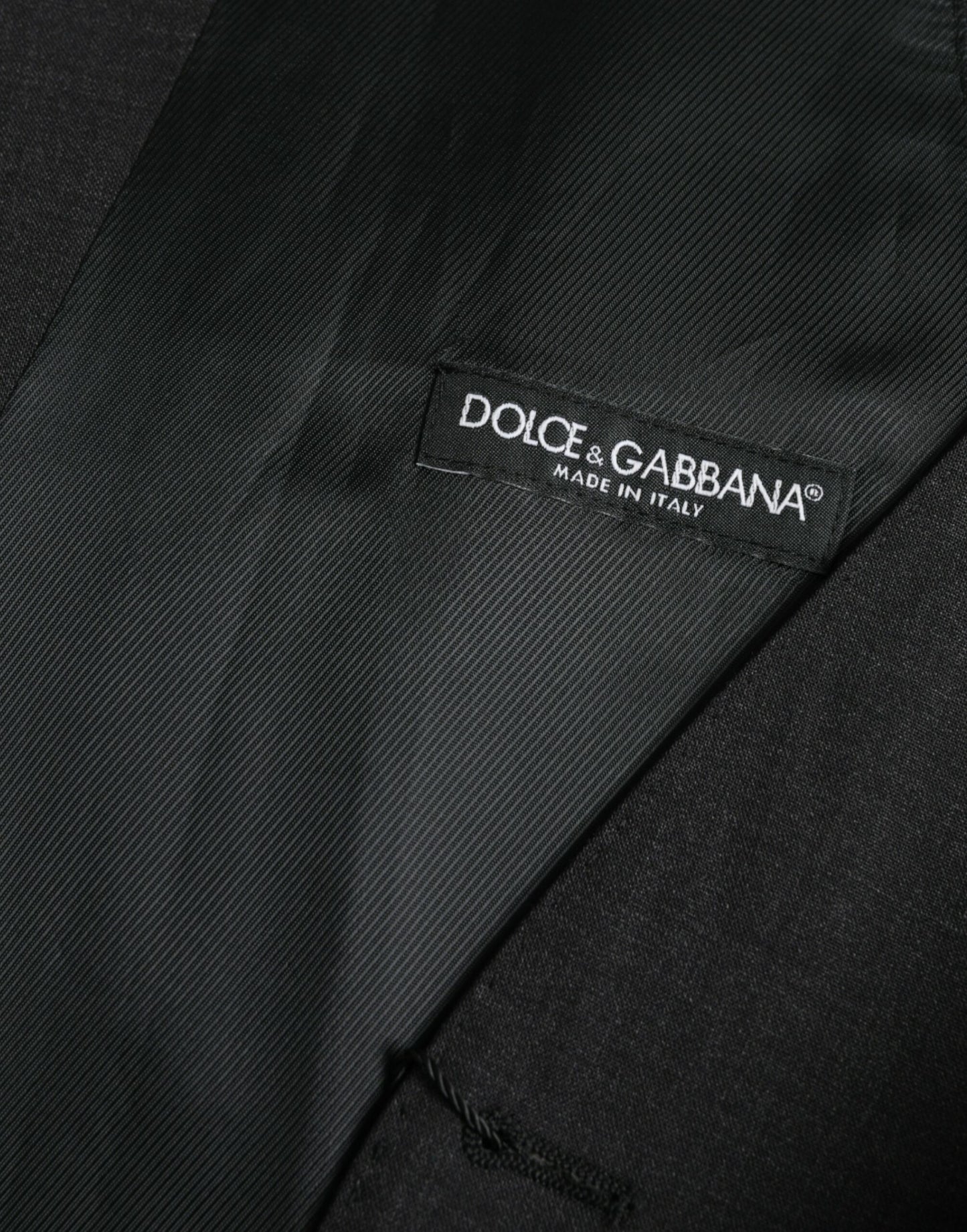 Чорна бавовняна жилетка Dolce &amp; Gabbana, урочиста жилетка
