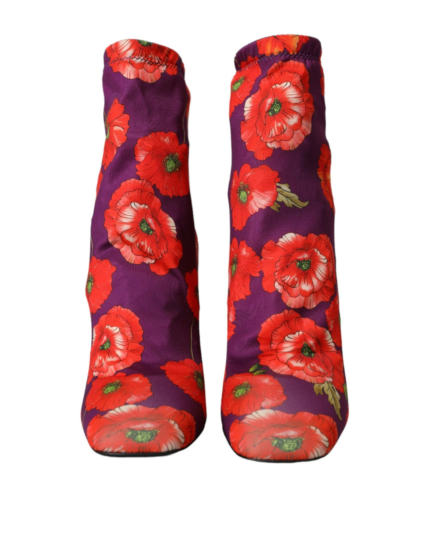 Черевики Dolce &amp; Gabbana з фіолетовим квітковим трикотажем
