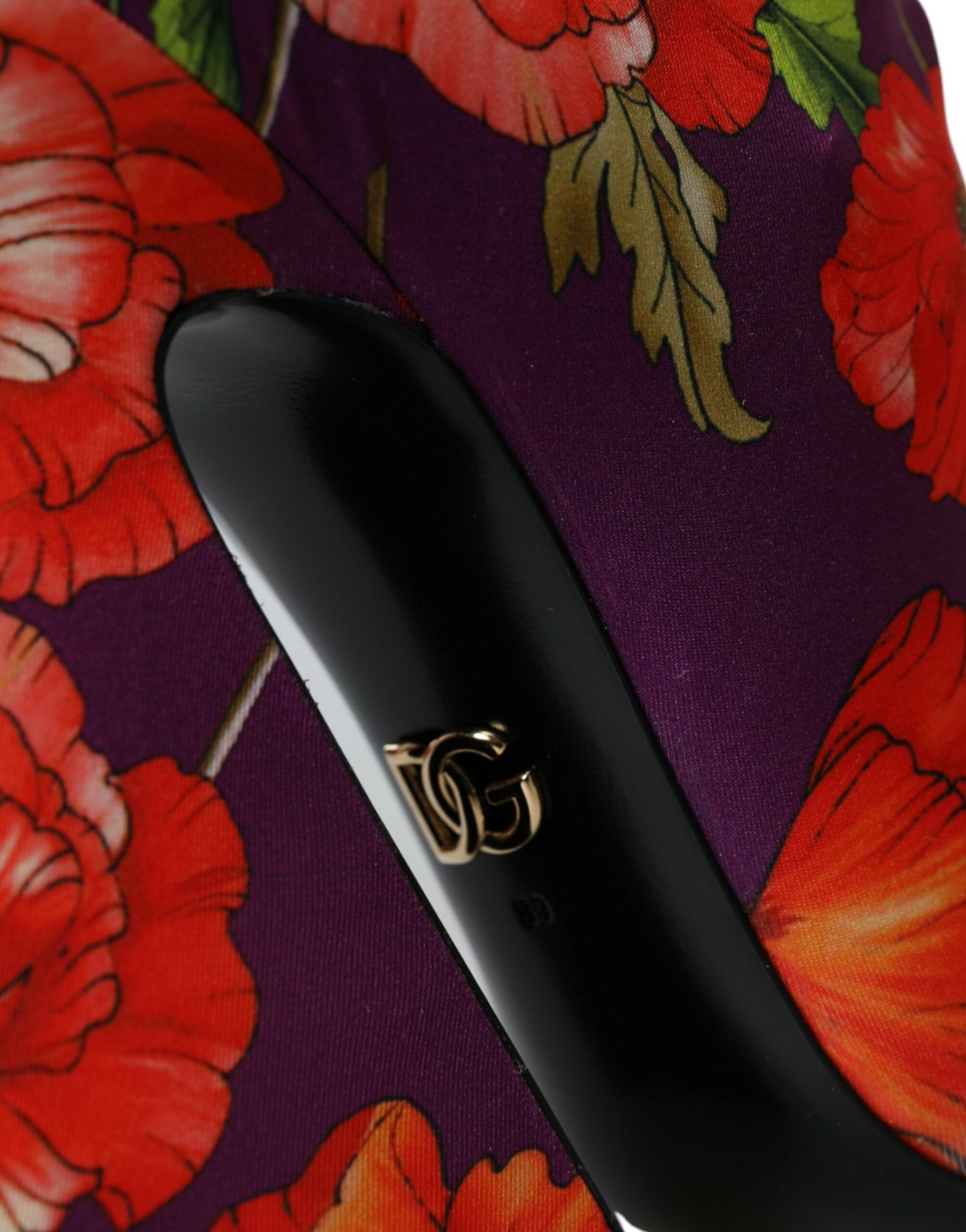 Черевики Dolce &amp; Gabbana з фіолетовим квітковим трикотажем