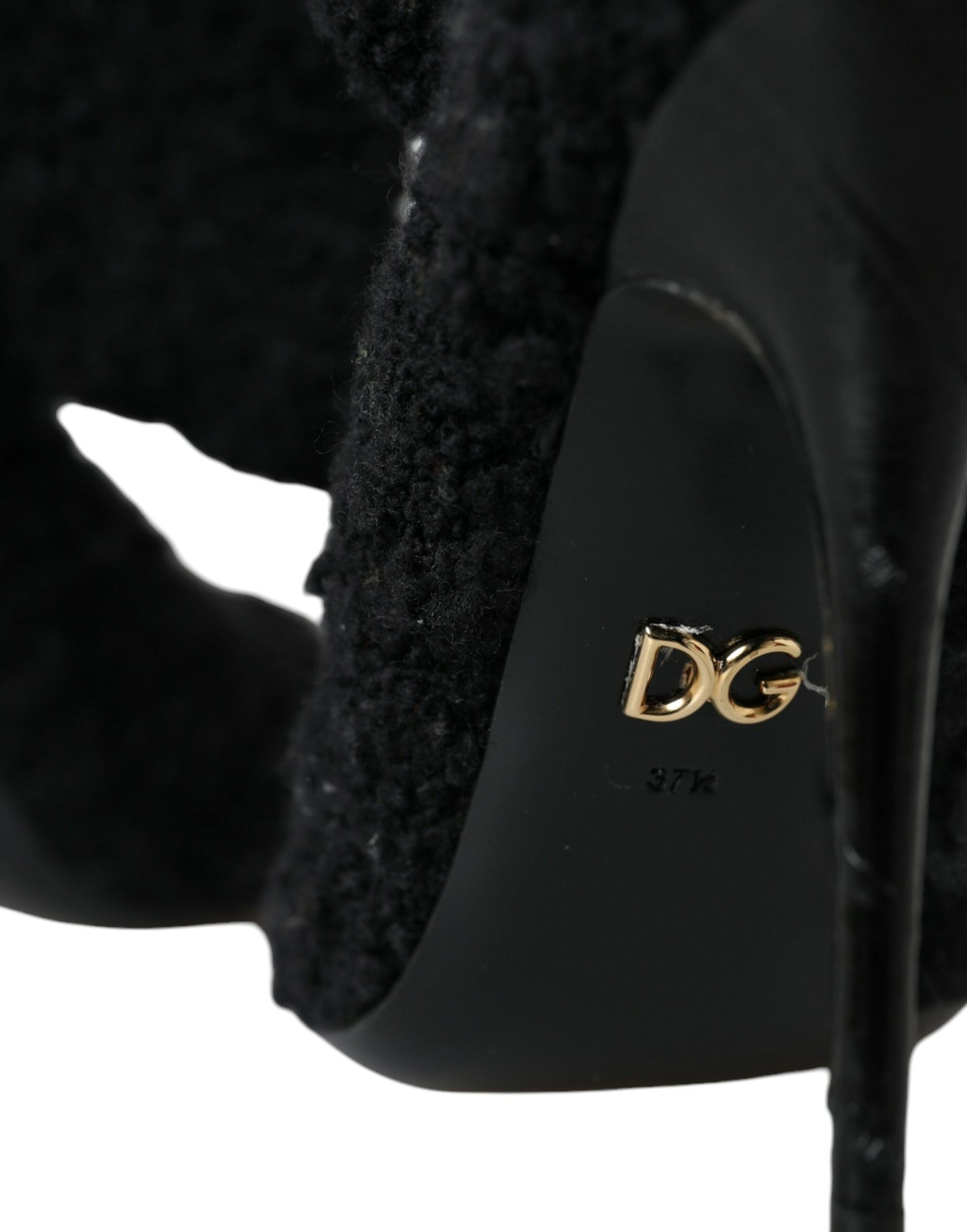 Dolce &amp; Gabbana Чорні черевики на підборах на шпильці