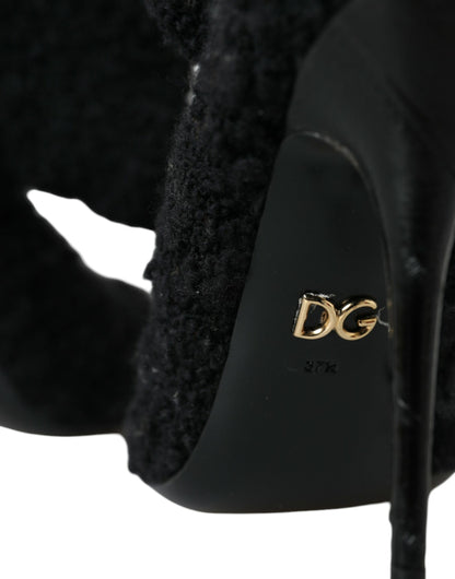 Dolce &amp; Gabbana Чорні черевики на підборах на шпильці