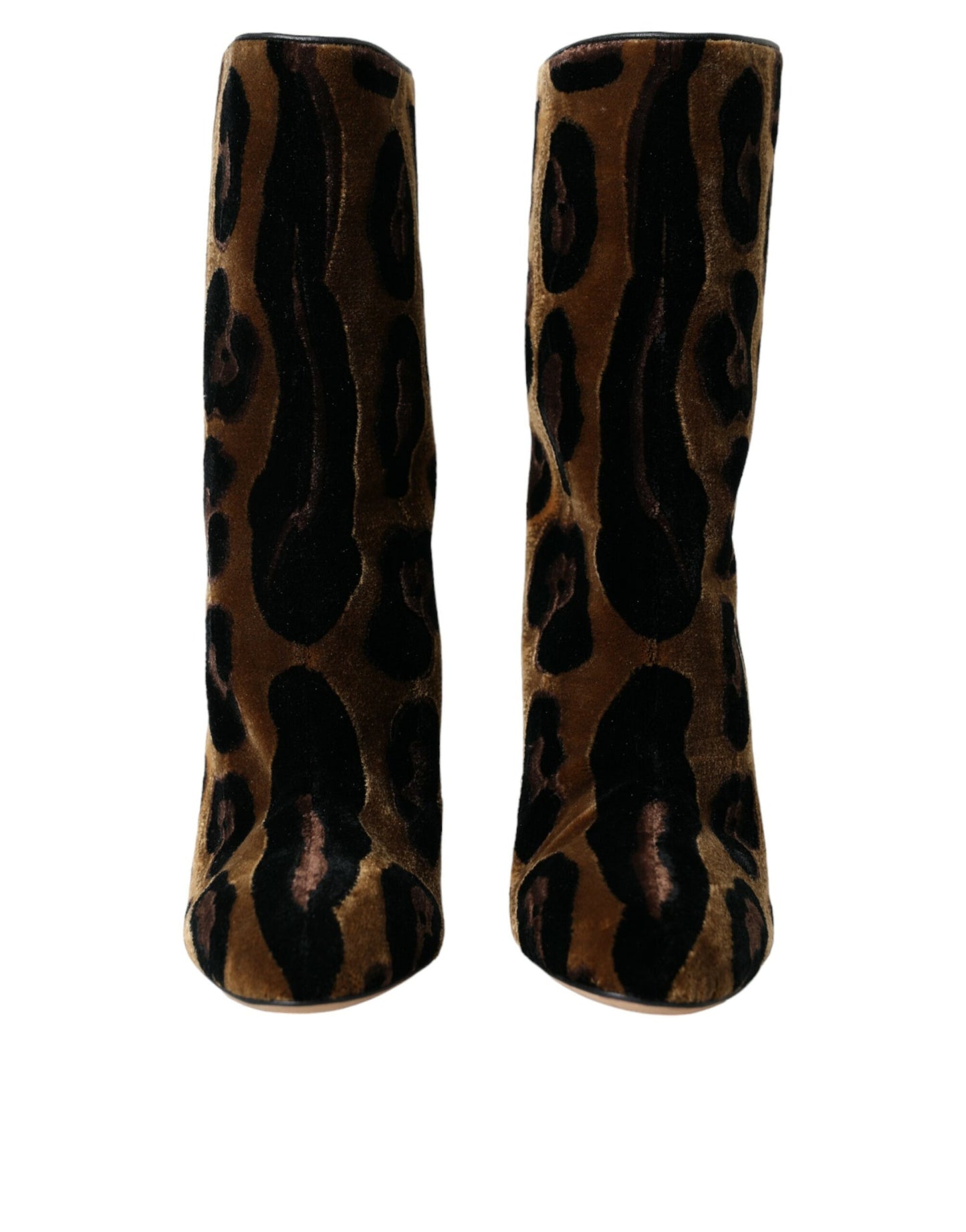 Коричневі черевики Dolce &amp; Gabbana зі шкіри Giraffe