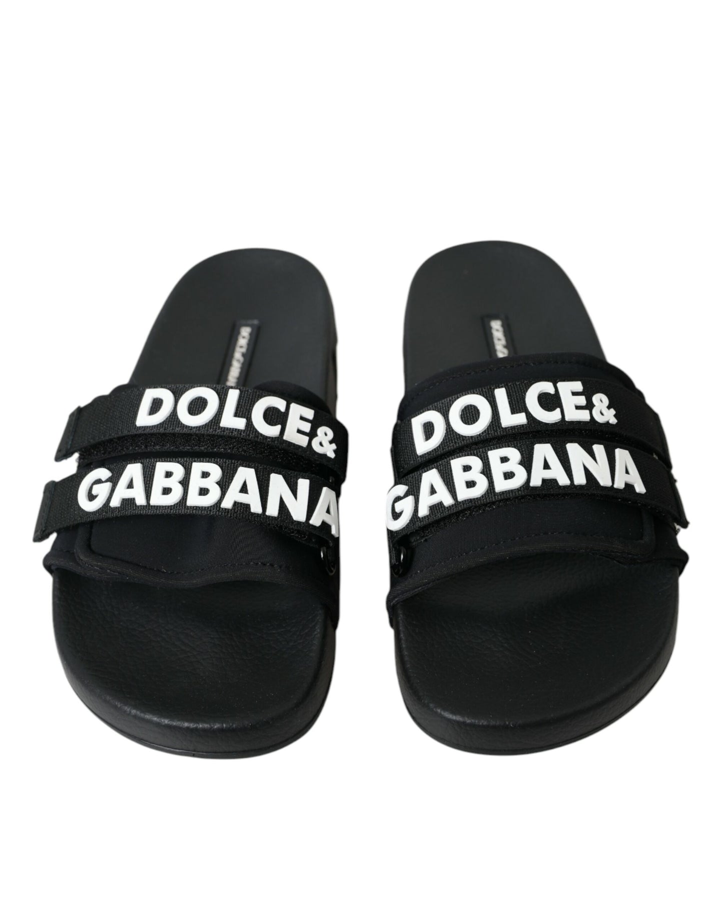 Dolce &amp; Gabbana Чорні неопренові ковзанки Пляжне взуття