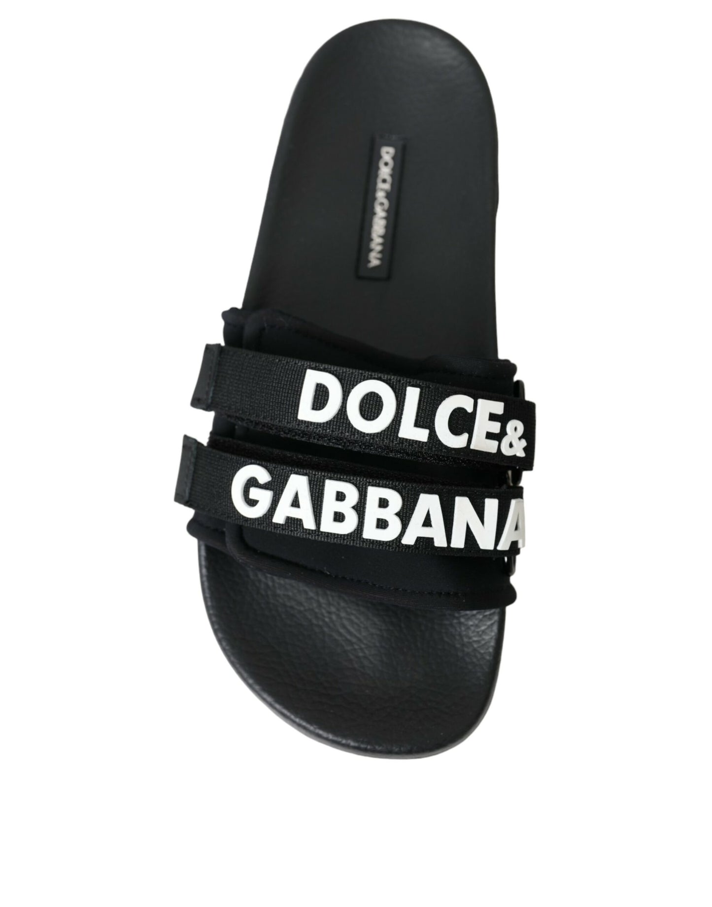 Dolce &amp; Gabbana Чорні неопренові ковзанки Пляжне взуття