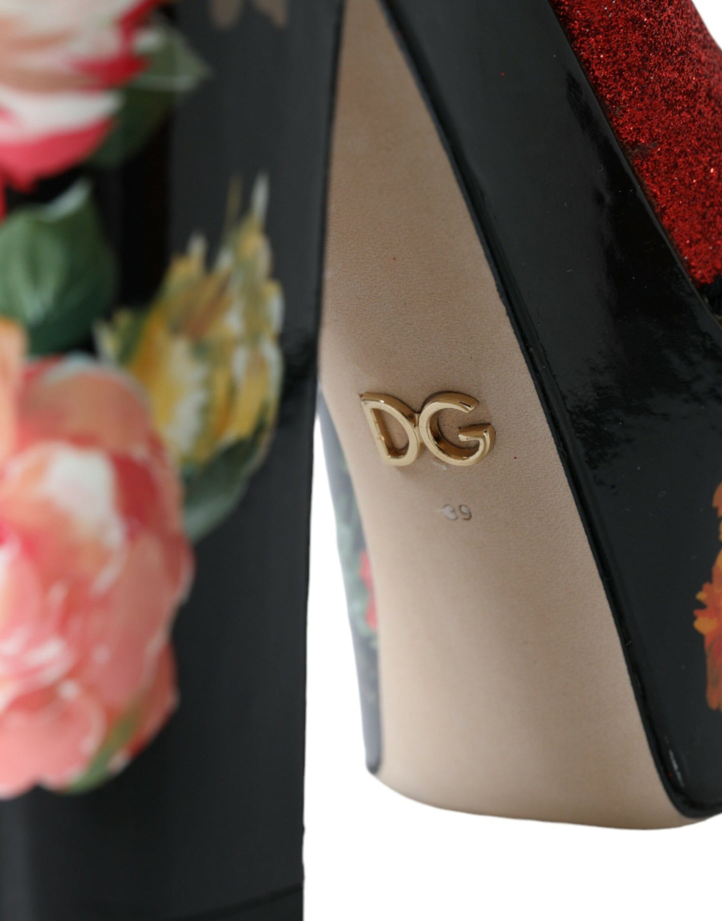 Багатобарвні босоніжки на платформі з квітковим кристалом Dolce &amp; Gabbana