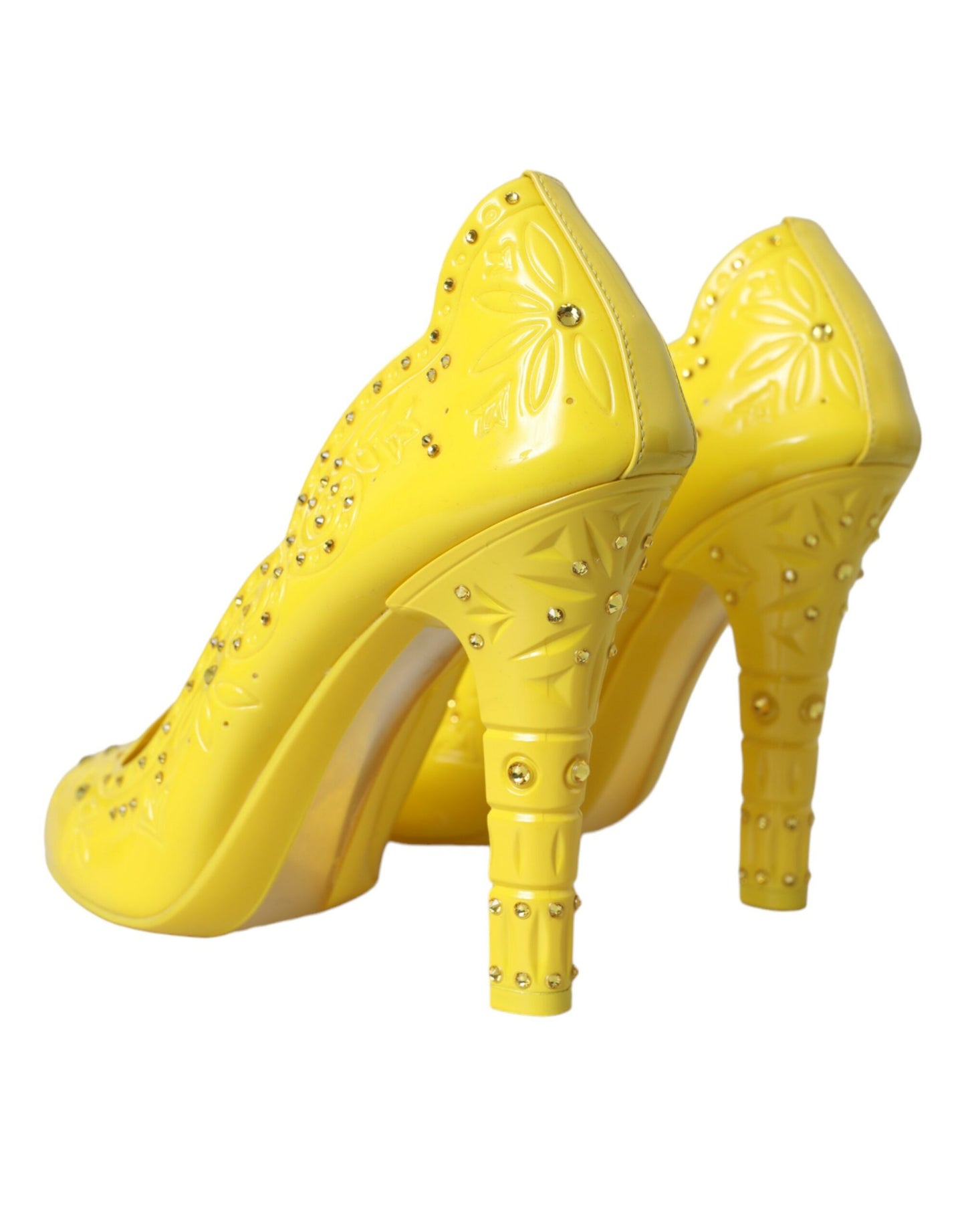 Туфлі-човники Dolce &amp; Gabbana Yellow Crystal CINDERELLA Heels