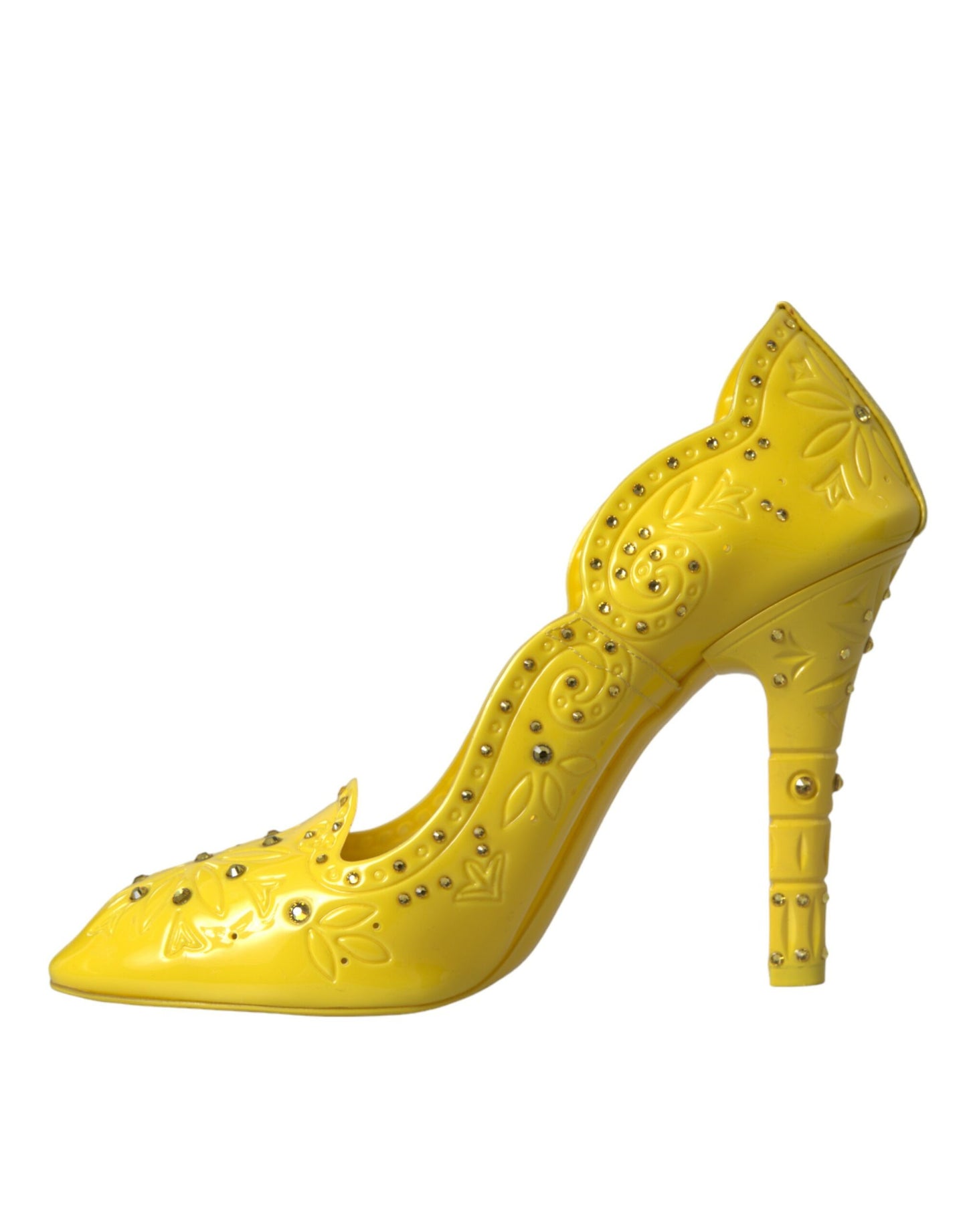 Туфлі-човники Dolce &amp; Gabbana Yellow Crystal CINDERELLA Heels