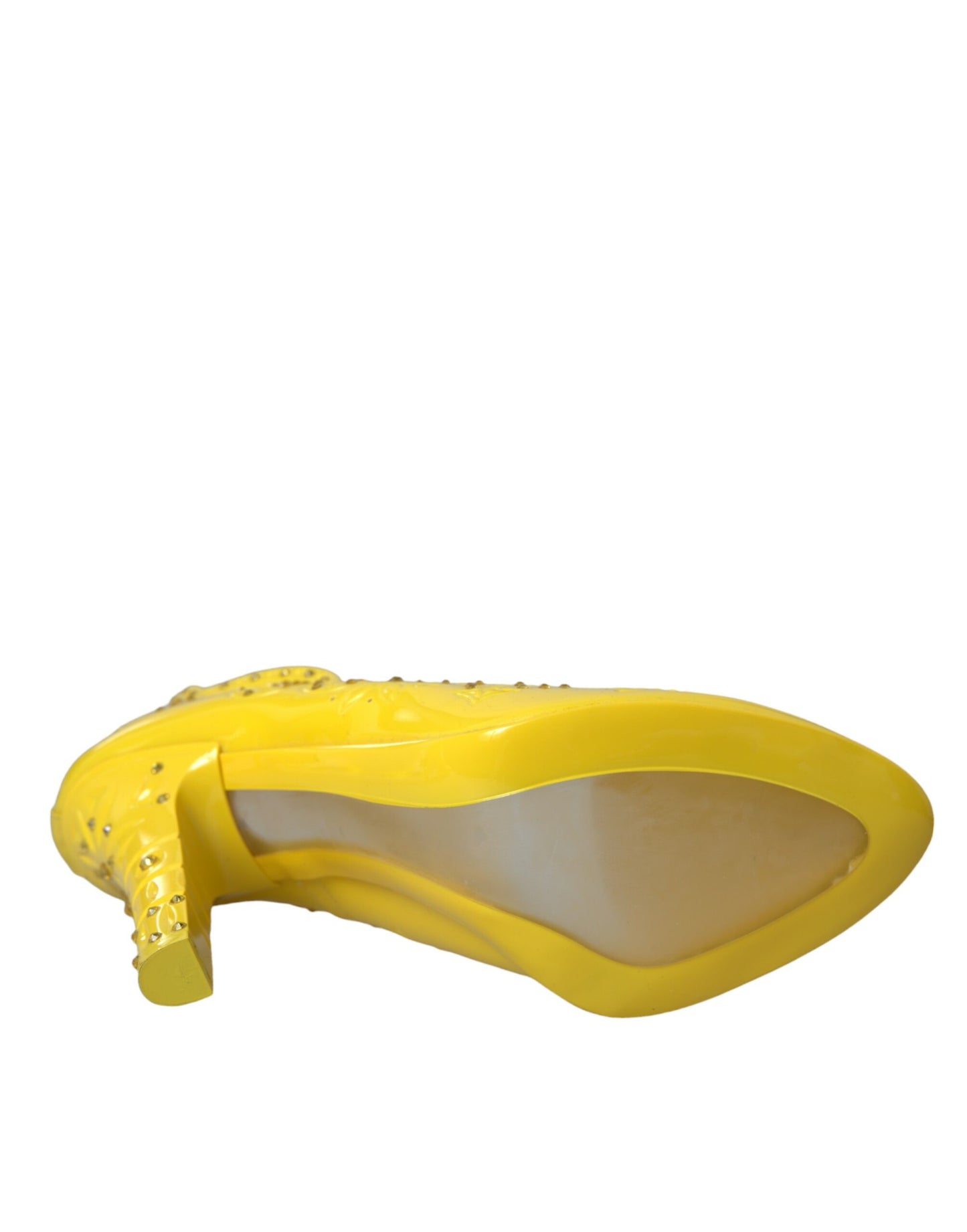 Туфлі-човники Dolce &amp; Gabbana Yellow Crystal CINDERELLA Heels