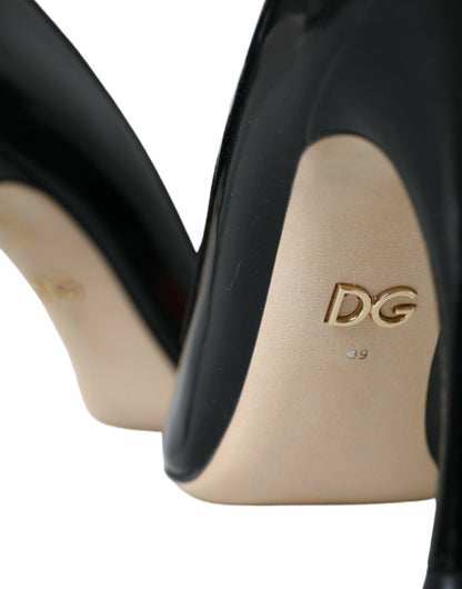 Туфлі-човники Dolce &amp; Gabbana, чорні шкіряні туфлі на підборах WOW