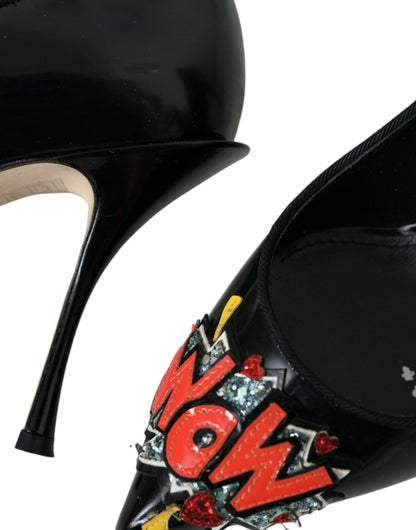 Туфлі-човники Dolce &amp; Gabbana, чорні шкіряні туфлі на підборах WOW