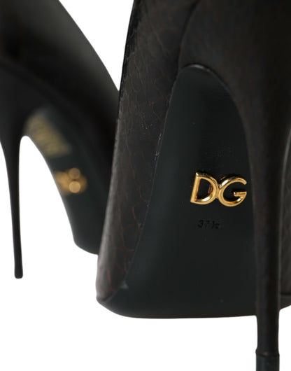 Dolce &amp; Gabbana Багатобарвна екзотична шкіра Туфлі-човники на підборах