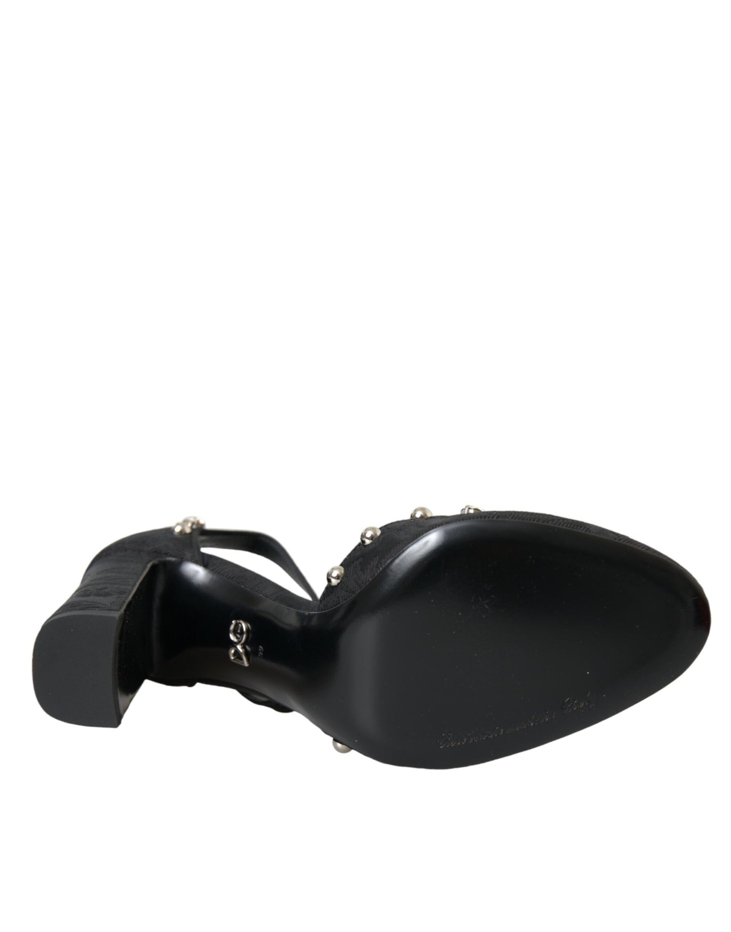 Туфлі-лодочки Dolce &amp; Gabbana Black Lilies Crystal Heels
