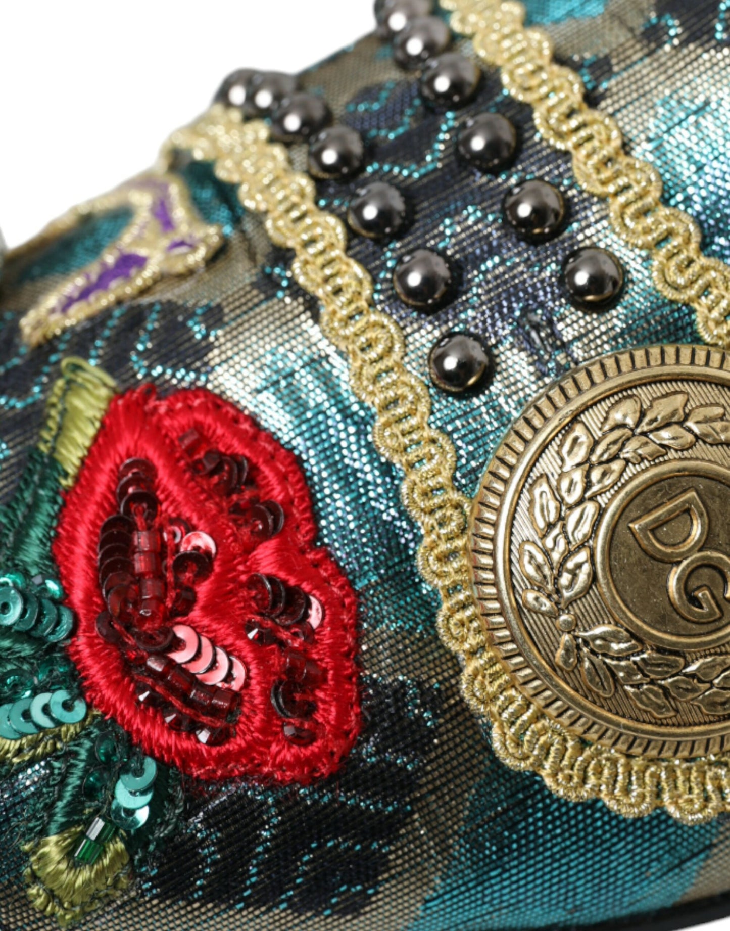 Багатобарвні лофери з жакардовими прикрасами Dolce &amp; Gabbana