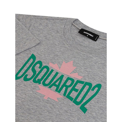 Шикарна сіра бавовняна футболка Dsquared² для сучасної жінки
