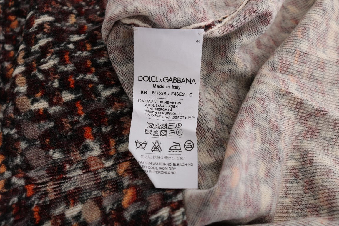 Багатобарвний трикотажний вовняний топ без рукавів Dolce &amp; Gabbana