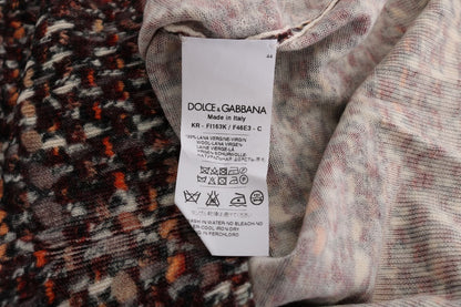 Багатобарвний трикотажний вовняний топ без рукавів Dolce &amp; Gabbana