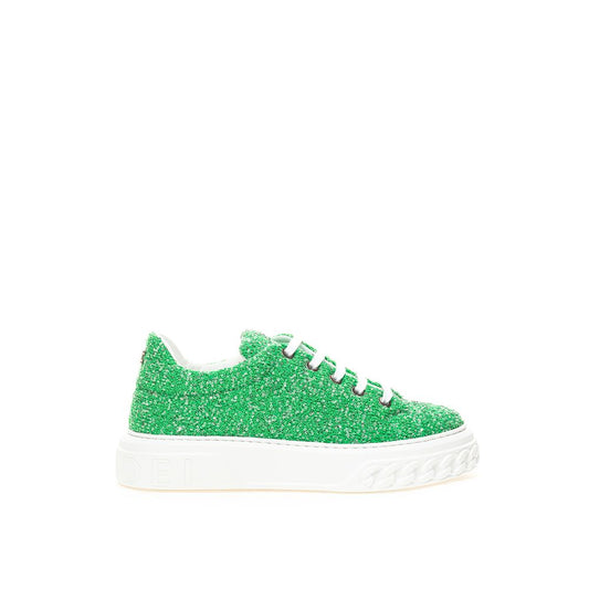 Шкіряні кросівки Casadei Emerald Elegance