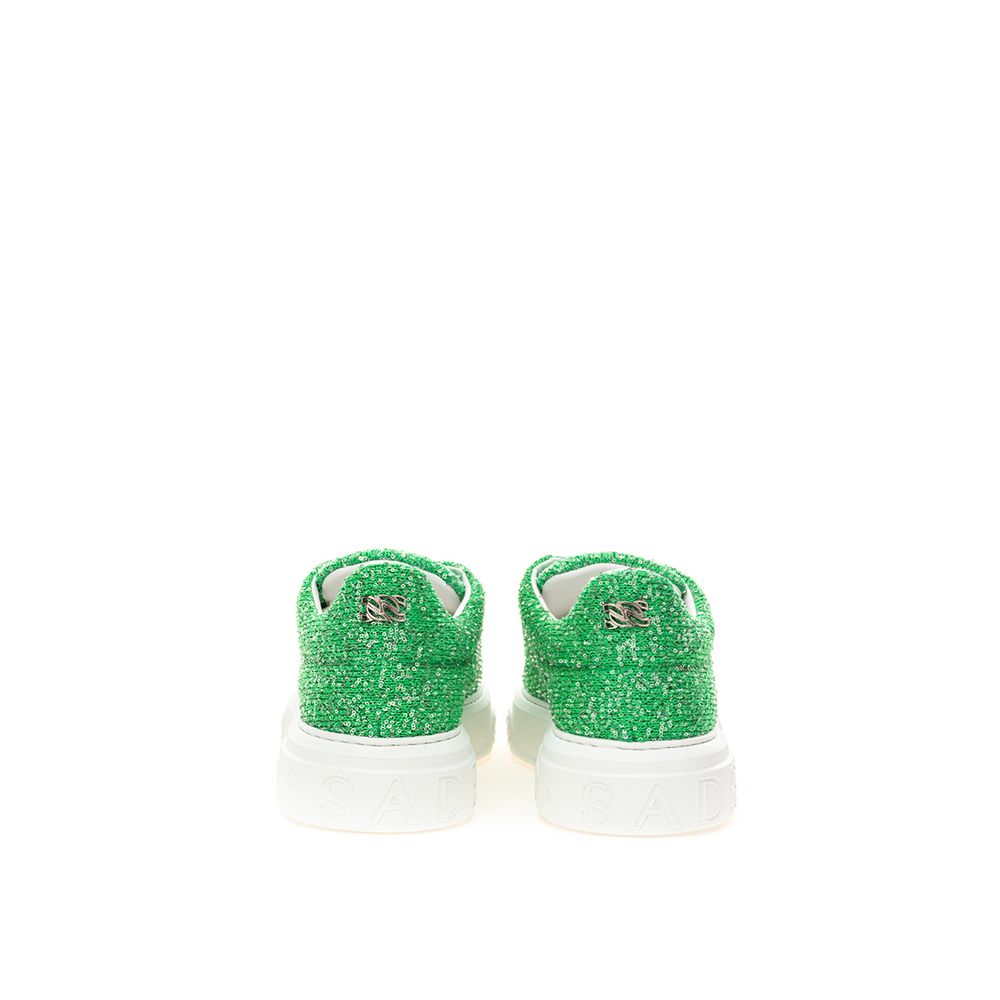 Шкіряні кросівки Casadei Emerald Elegance