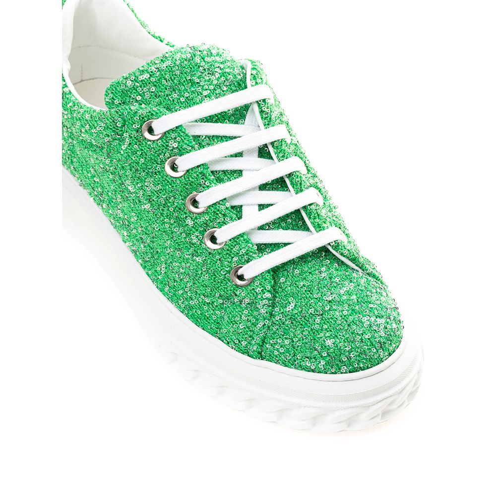 Шкіряні кросівки Casadei Emerald Elegance
