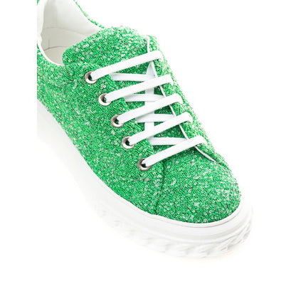 Шкіряні кросівки Casadei Emerald Elegance