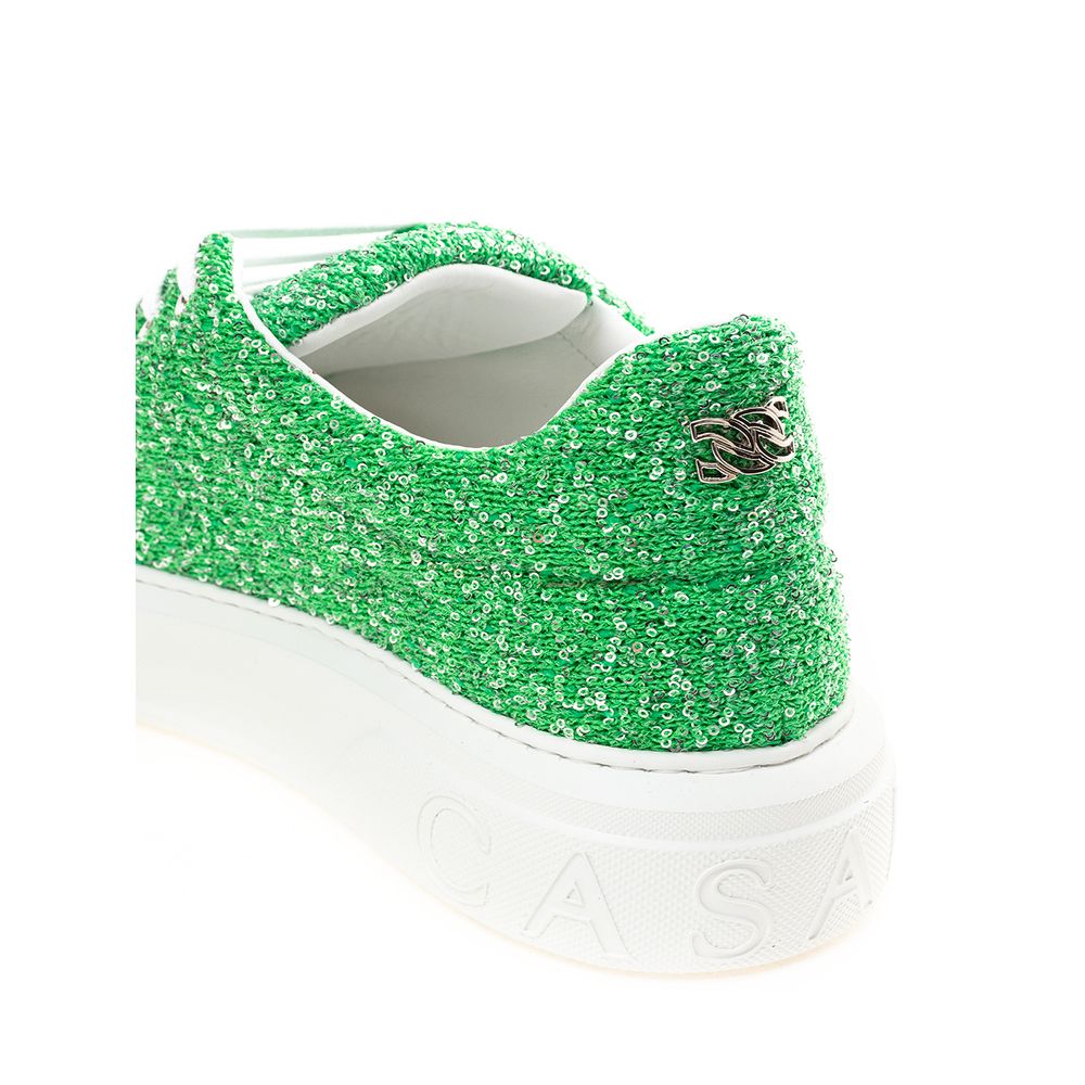 Шкіряні кросівки Casadei Emerald Elegance
