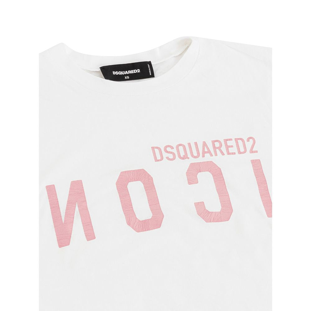 Dsquared² Елегантна бавовняна біла футболка для стильних жінок