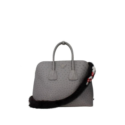 Чорний шкіряний аксесуар Prada