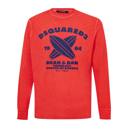 Червона бавовняна футболка Dsquared²
