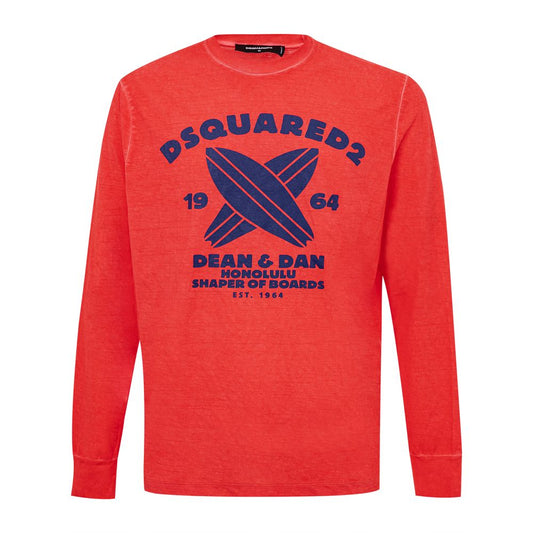 Червона бавовняна футболка Dsquared²