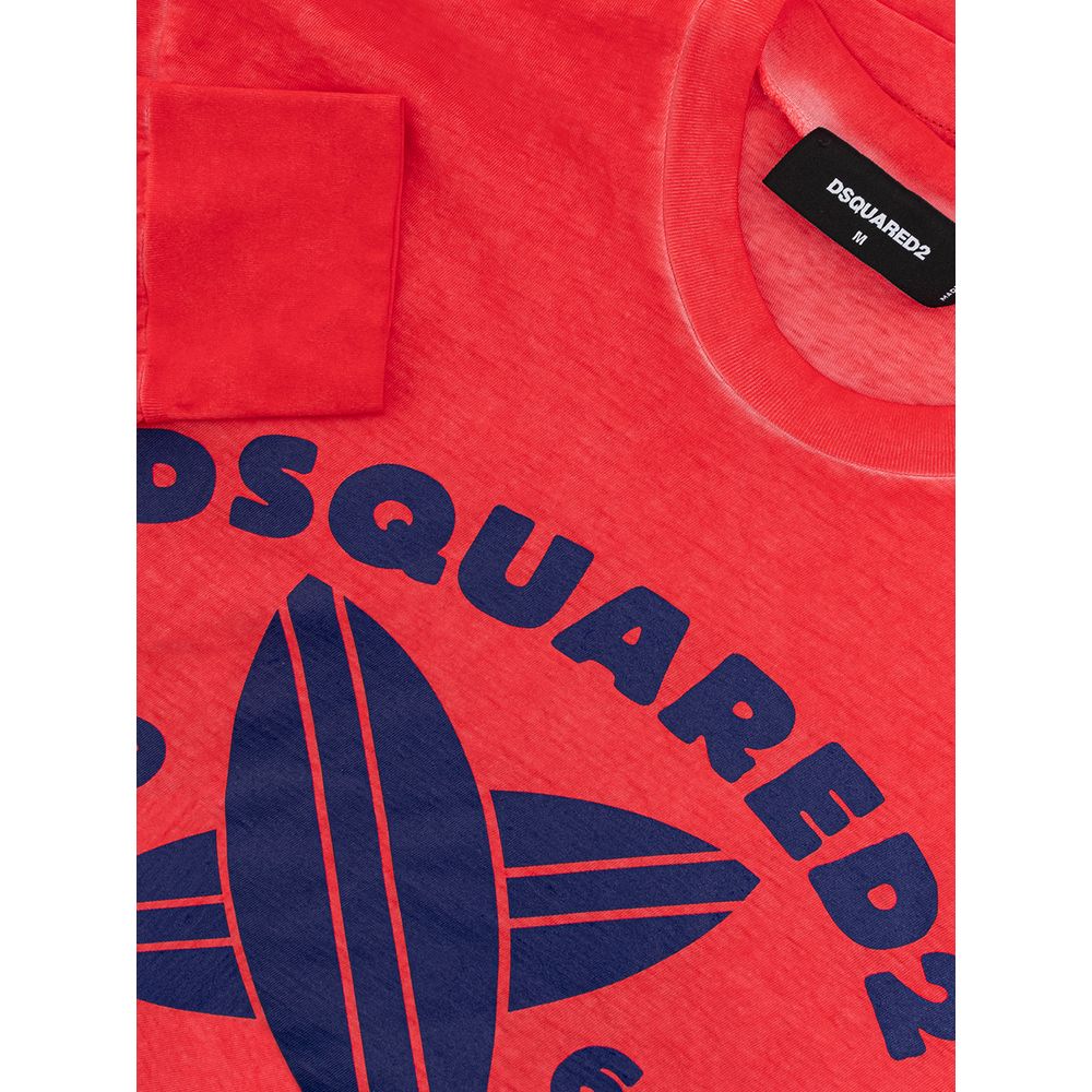 Червона бавовняна футболка Dsquared²