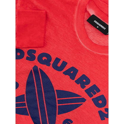 Червона бавовняна футболка Dsquared²
