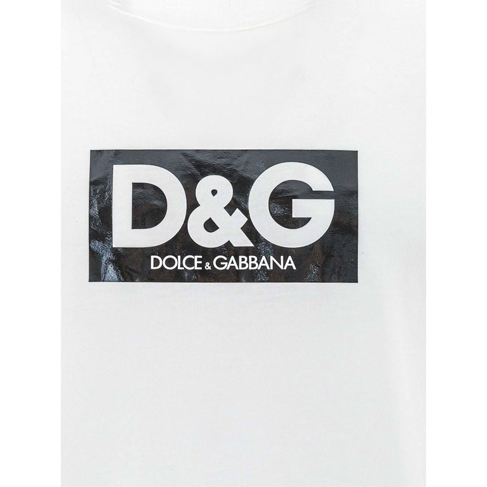 Біла бавовняна футболка Dolce &amp; Gabbana