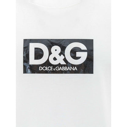 Біла бавовняна футболка Dolce &amp; Gabbana