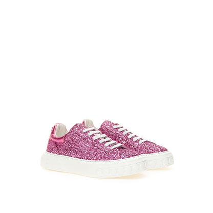 Шкіряні кросівки Casadei Fuchsia Elegance