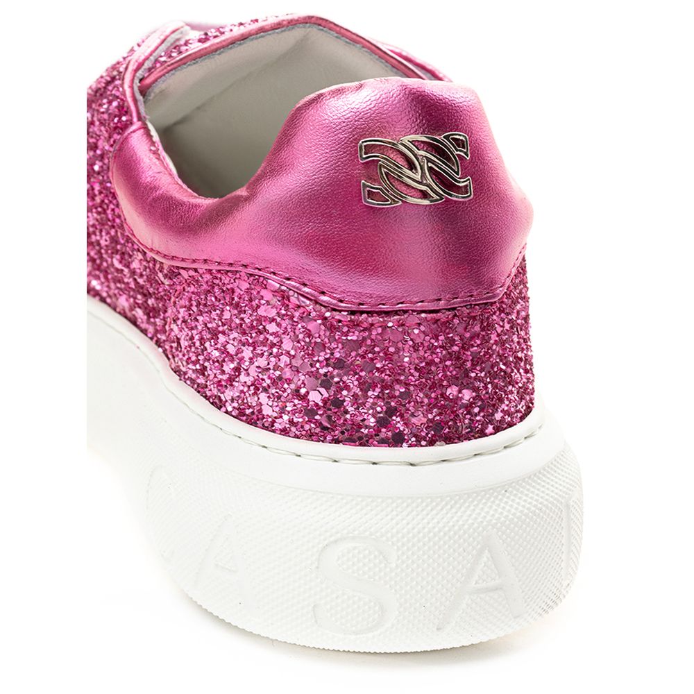 Шкіряні кросівки Casadei Fuchsia Elegance