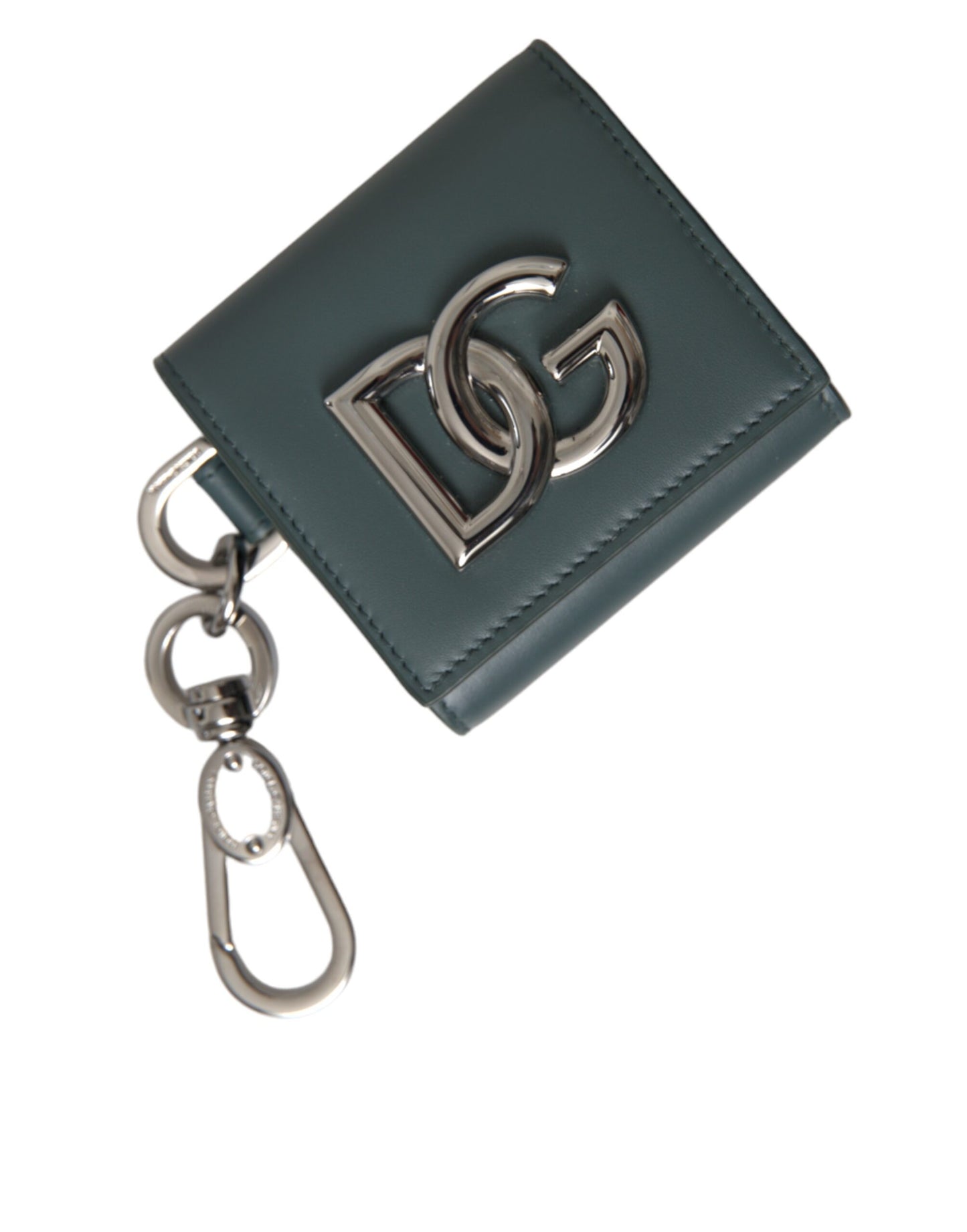 Брелок із зеленою шкірою Dolce &amp; Gabbana DG. Брелок для монет. Гаманець