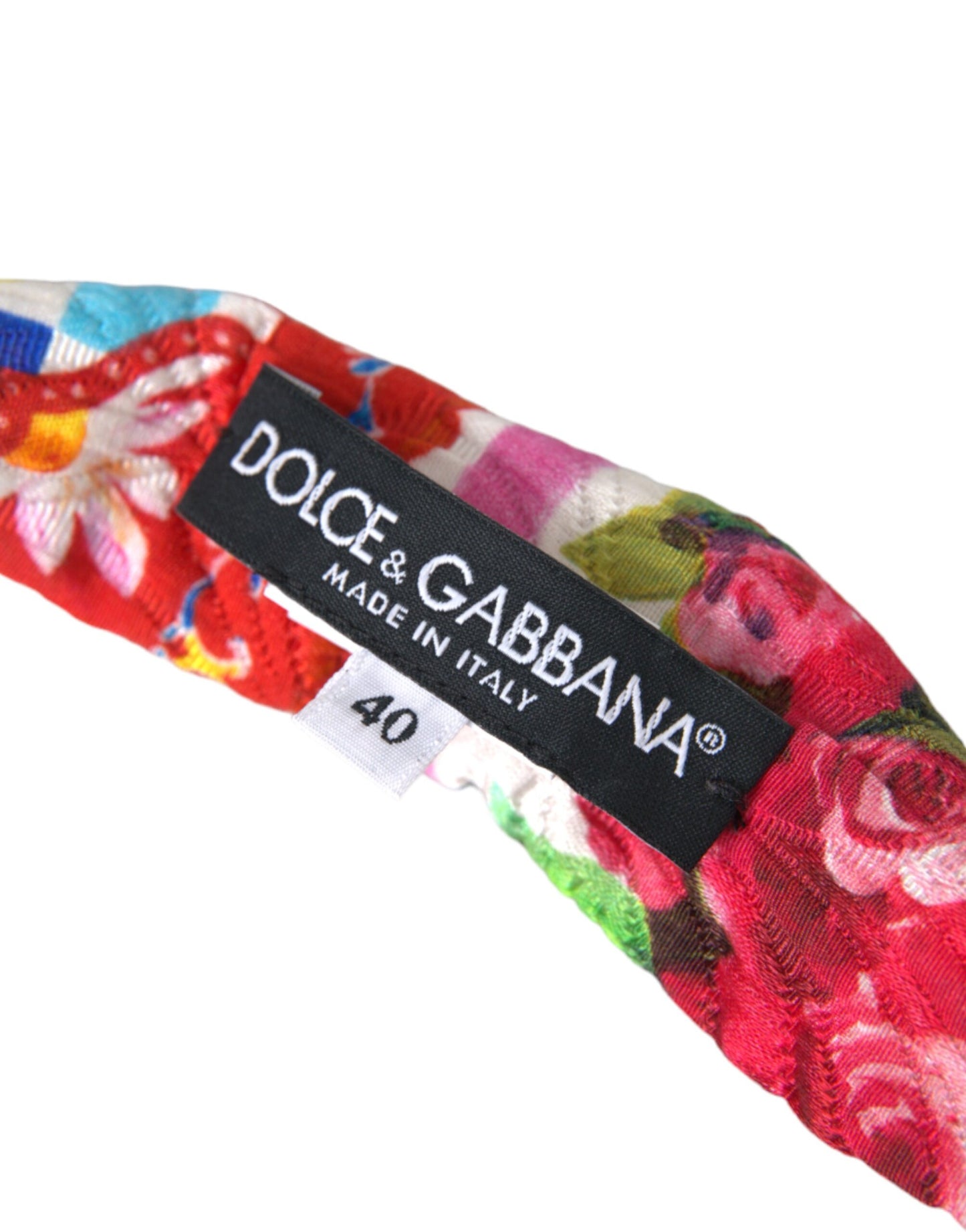 Різнокольоровий пояс Dolce &amp; Gabbana з принтом Carretto