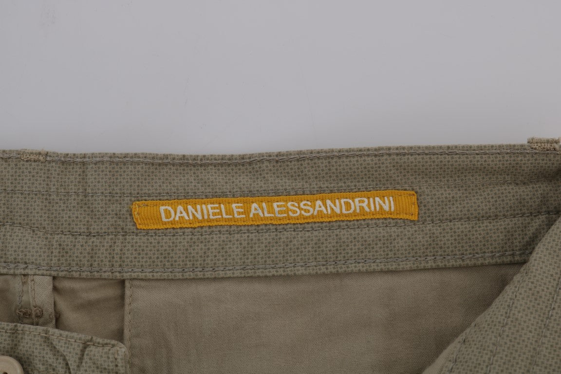 Бежеві приталені брюки Daniele Alessandrini для витонченого стилю